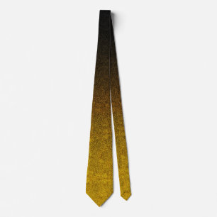 Falln Yellow & Black Glitter Gradient Neck Tie