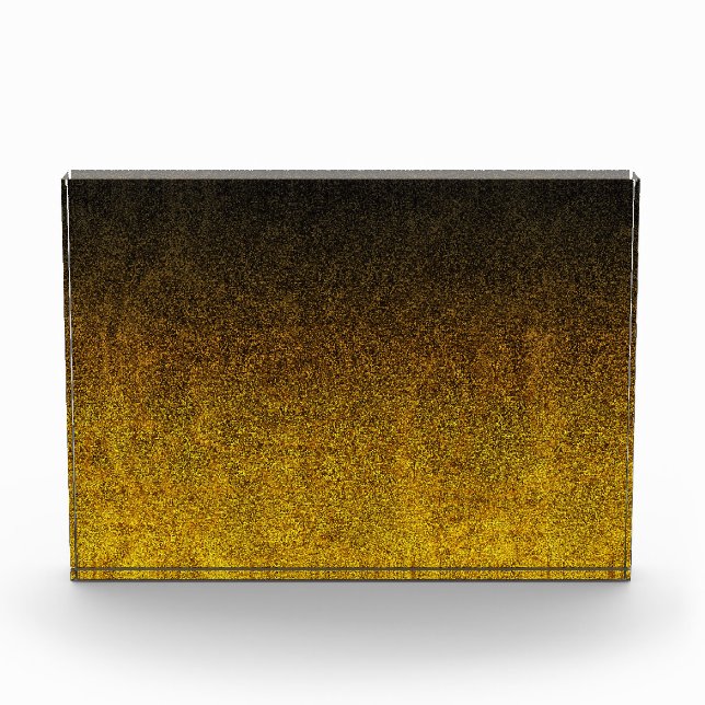 Falln Yellow & Black Glitter Gradient Photo Block (Front)