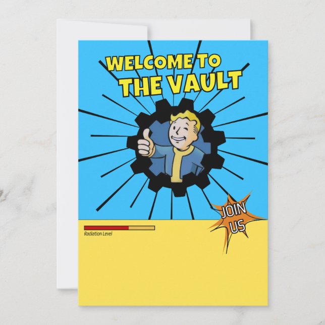 Fallout Party Invitation Template (Front)