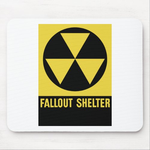 Fallout Shelter Sign Mouse Pad