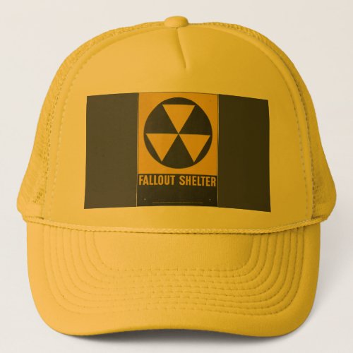 Fallout Shelter Sign Trucker Hat