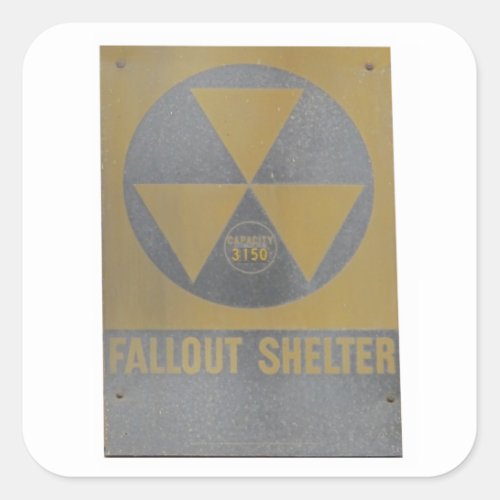 Fallout Shelter Square Sticker