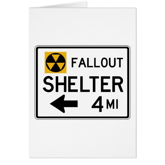 Fallout Shelter Street Sign Cards (Front)