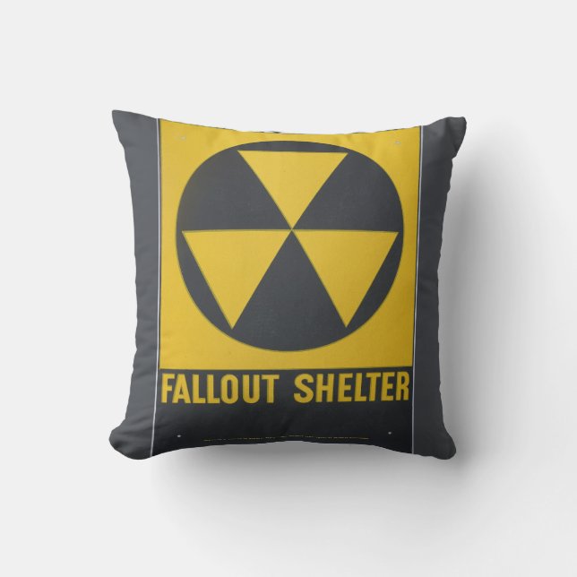 Fallout Shelter Throw Pillow (Front)