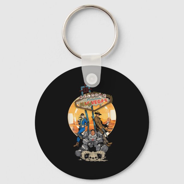 Fallout - Welcome To Fabulous New Vegas  Keychain (Front)