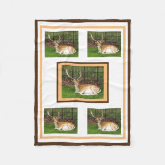 Fallow Deer Fleece Blanket