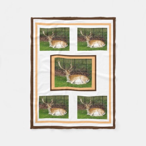 Fallow Deer Fleece Blanket