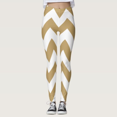 Fallow Neutral Chevrons Leggings