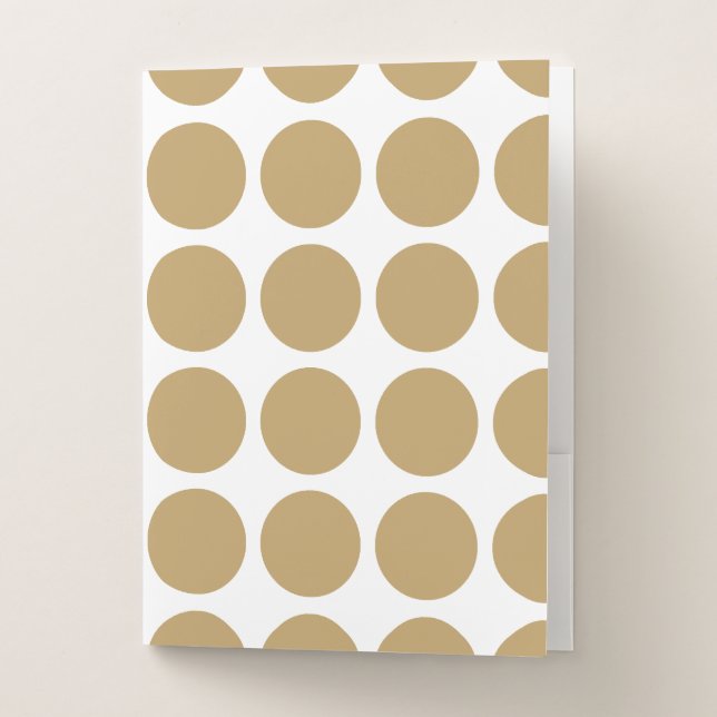 Fallow Neutral Dots Pocket Folder (Front)