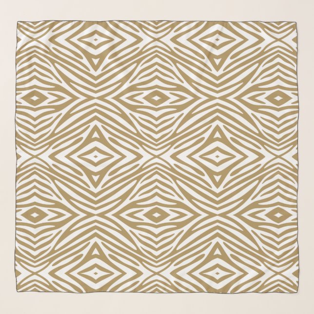 Fallow Neutral Zebra Scarf (Front)