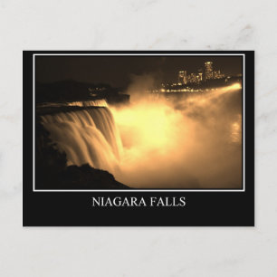 Falls at Night Postcard