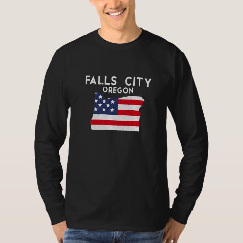 Falls City Oregon USA State America Travel Oregoni T_Shirt