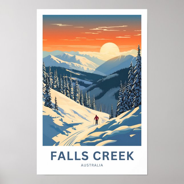 Falls Creek Australia Travel Print (Front)