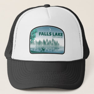 Falls Lake North Carolina Deer Trucker Hat