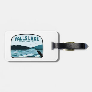 Falls Lake North Carolina Fishing Rod Luggage Tag