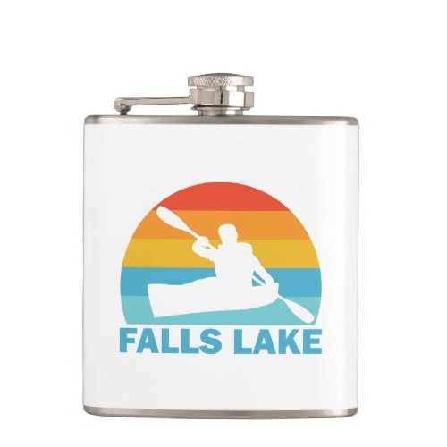Falls Lake North Carolina Kayak Flask