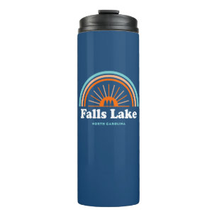 Falls Lake North Carolina Rainbow Thermal Tumbler