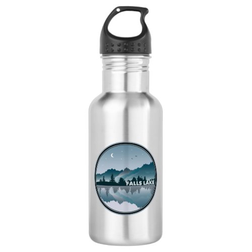 Falls Lake North Carolina Reflection Stainless Steel Water Bottle