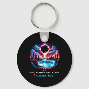 Falls New York Ny Total Solar Eclipse April 81 Keychain
