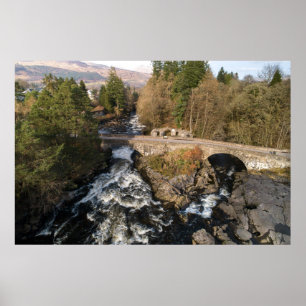 Falls Of Dochart Aerial View Poster