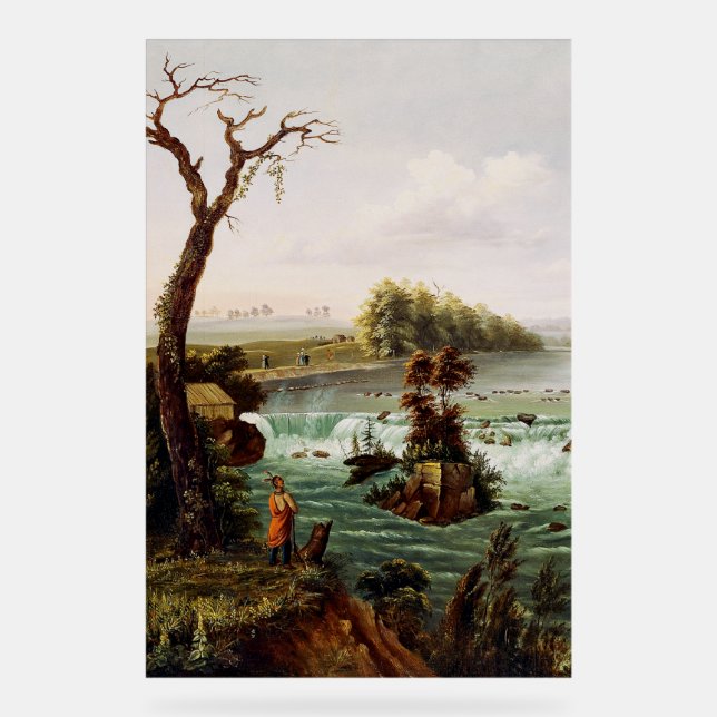 Falls of Saint Anthony by Henry Lewis Acrylic Sign (Front)