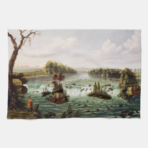 Falls of Saint Anthony by Henry Lewis Kitchen Towel
