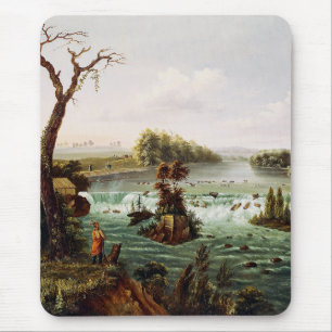 Falls of Saint Anthony by Henry Lewis Mouse Pad