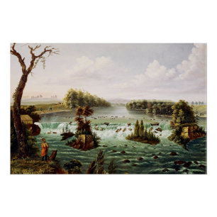 Falls of Saint Anthony by Henry Lewis Poster
