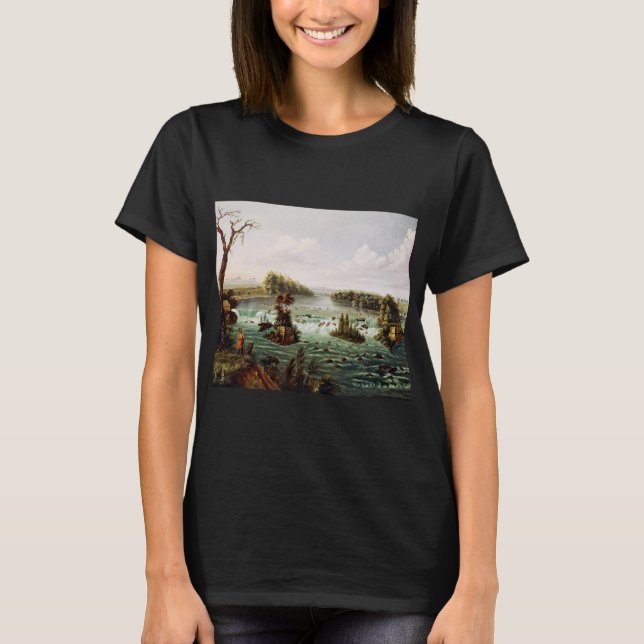 Falls of Saint Anthony by Henry Lewis T-Shirt (Front)