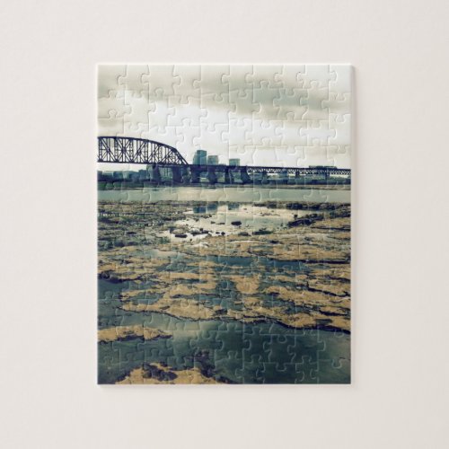 Falls of the Ohio Fossil Beds at Dusk Jigsaw Puzzle