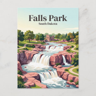 Falls Park Sioux Falls South Dakota Postcard