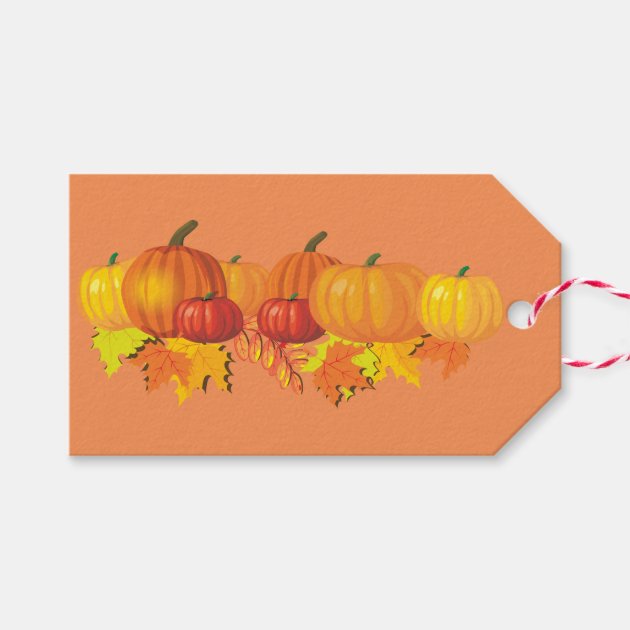 Fall's Pumpkins Gift Tags