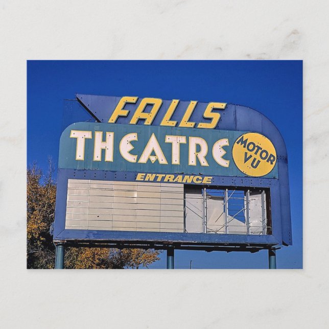 Falls Theatre, Great Falls, Montana Postcard (Front)