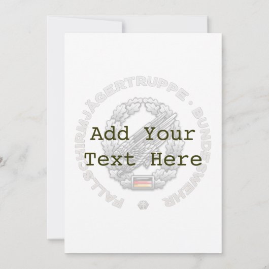 Fallschirmjägertruppe Barettabzeichen (Back)