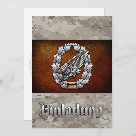 Fallschirmjägertruppe Barettabzeichen (Front/Back)