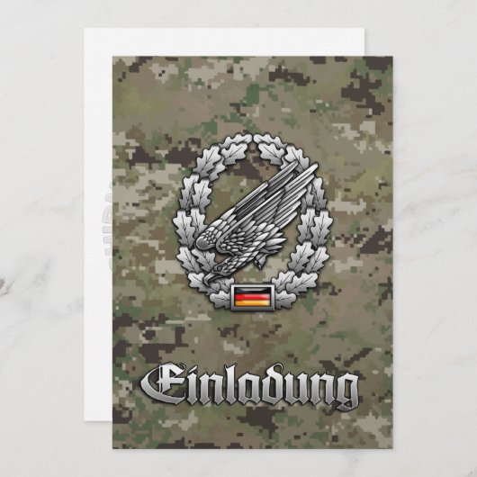 Fallschirmjägertruppe Barettabzeichen (Front/Back)