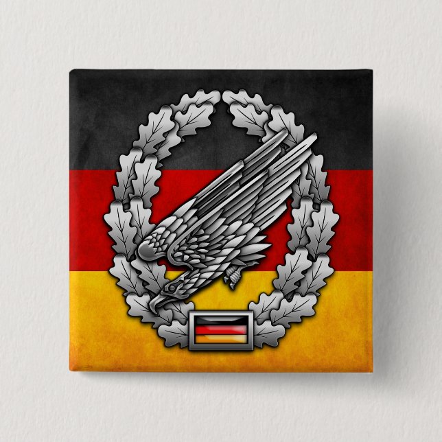 Fallschirmjägertruppe Barettabzeichen Button (Front)