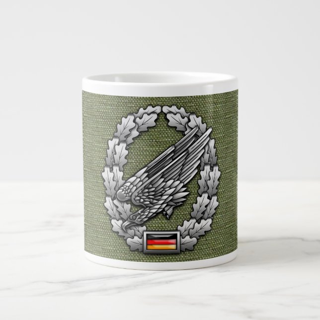 Fallschirmjägertruppe Barettabzeichen Large Coffee Mug (Front)
