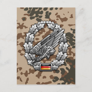 Fallschirmjägertruppe Barettabzeichen Postcard