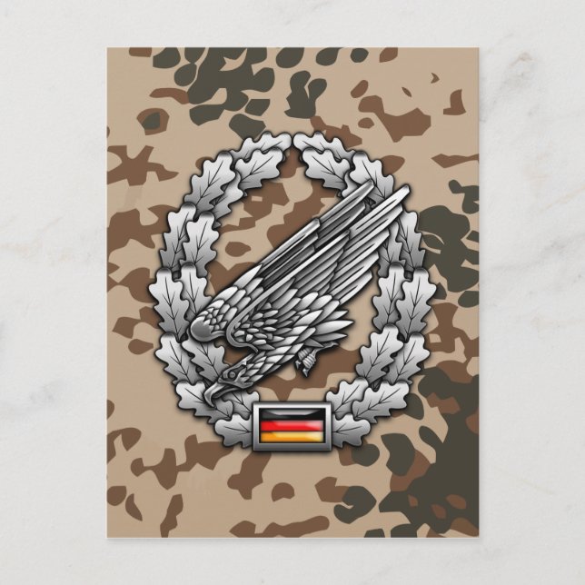 Fallschirmjägertruppe Barettabzeichen Postcard (Front)