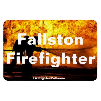 Fallston Firefighter Flames flexible magnet