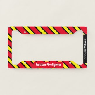 Fallston Firefighter fun License Plate Frame