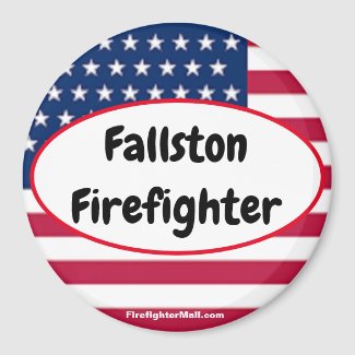 Fallston Firefighter patriotic magnet