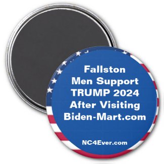 Fallston Men Support TRUMP 2024 After Fridge Magnet