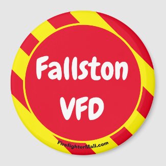 Fallston VFD Red/Yellow magnet