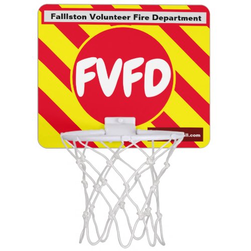 Fallston Volunteer Fire Department Mini Basketball Mini Basketball Hoop