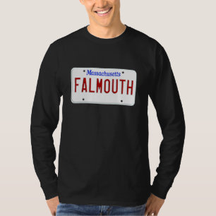 Falmouth Cape Cod Boston Massachusetts License Pla T-Shirt