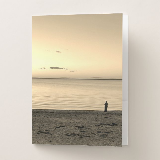 Falmouth Cape Cod Sunset Pocket Folder (Front)