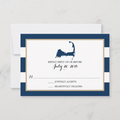 Falmouth Cape Cod with heart  Wedding RSVP