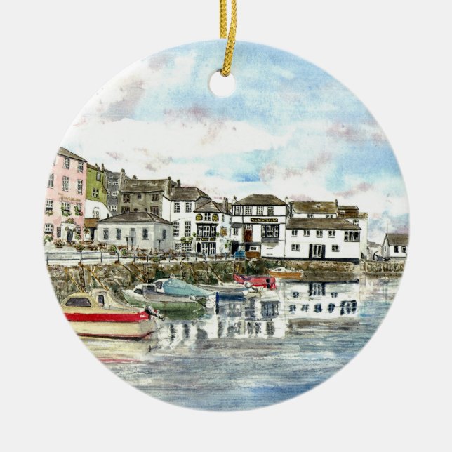 'Falmouth Inner Harbour' Ornament (Front)